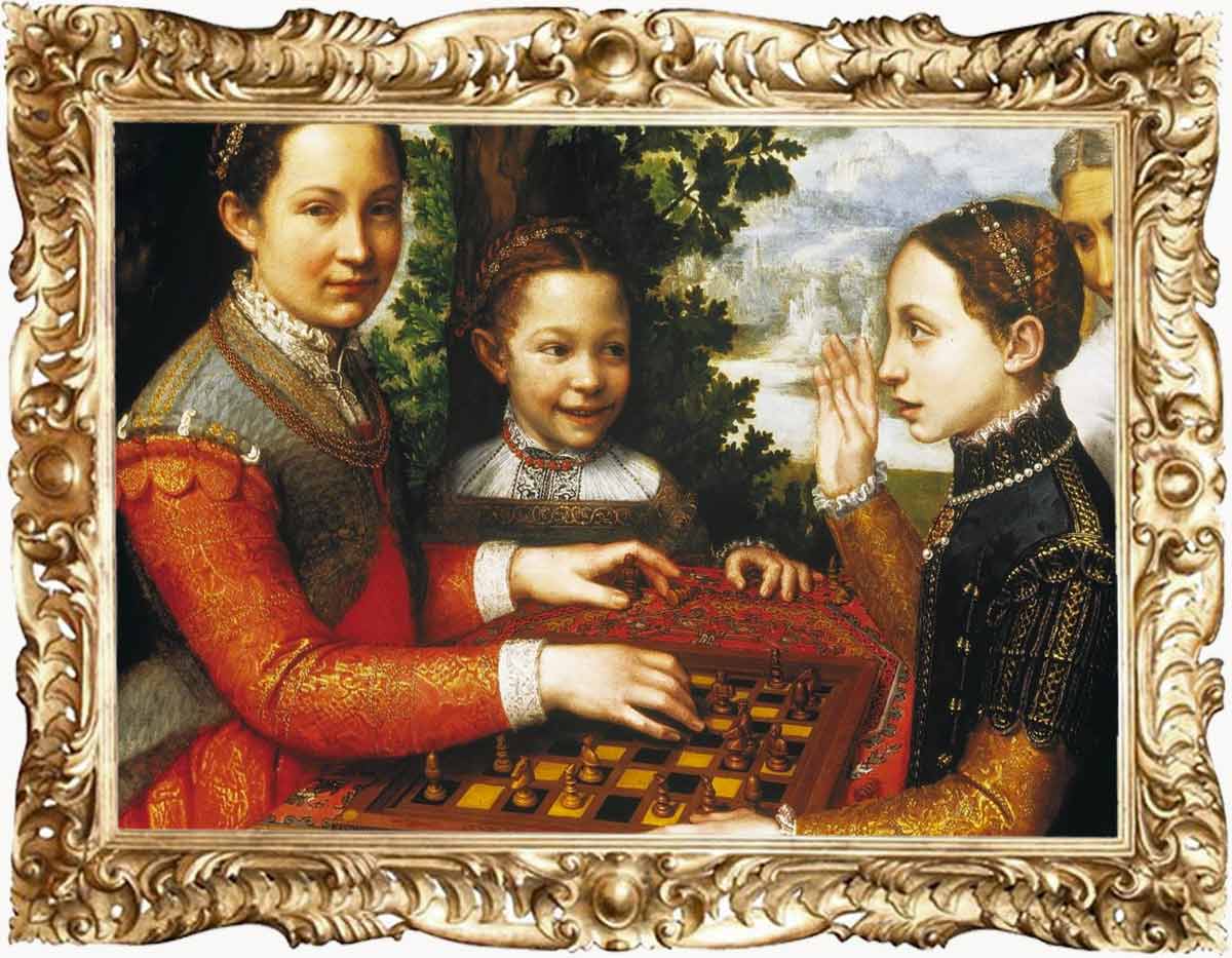 Sofonisba Anguissola, The Chess Game,, 1555, National Museum, Poznań, Poland